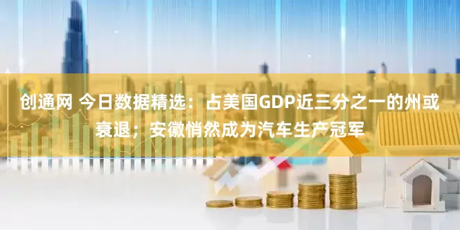 创通网 今日数据精选：占美国GDP近三分之一的州或衰退；安徽悄然成为汽车生产冠军