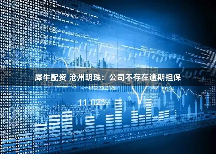犀牛配资 沧州明珠：公司不存在逾期担保
